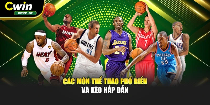 Các môn thể thao phổ biến và kèo hấp dẫn